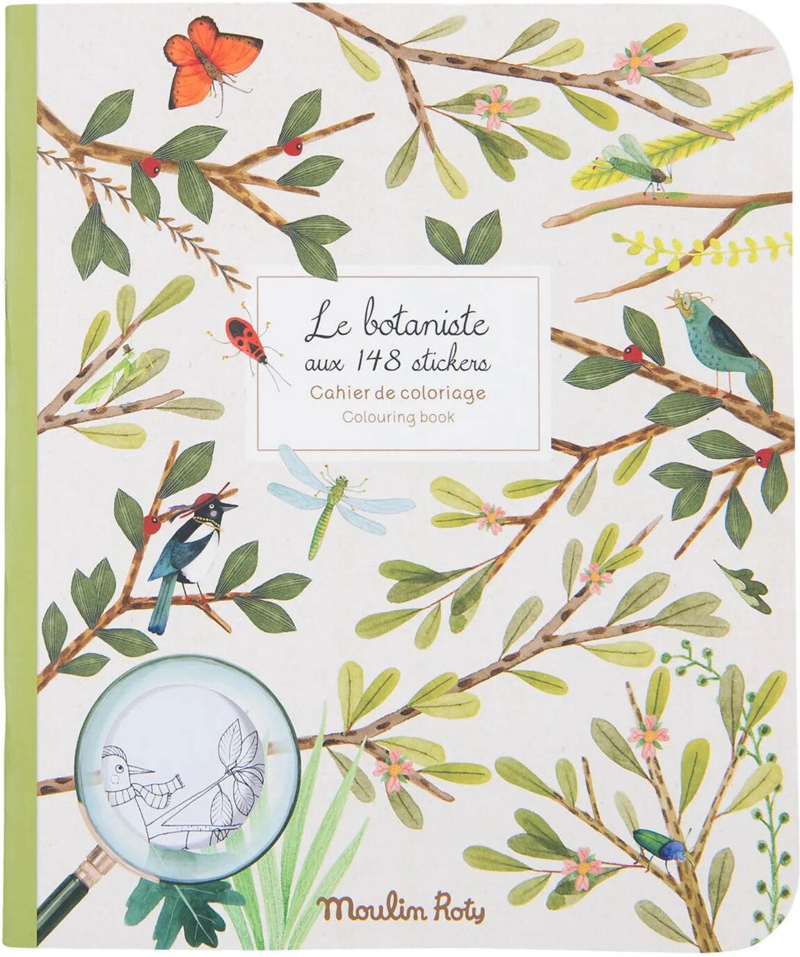 Moulin Roty Cahier stickers Le botaniste Multicolore taille unique