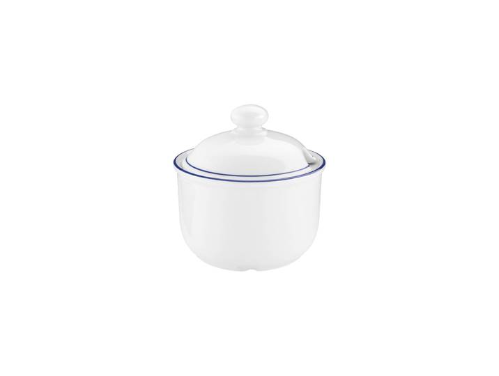 Zuckerstreuer SELTMANN WEIDEN Zuckerdose Compact Blaurand 250 ml weiß-blau , bunt (weiß, blau), Zuckerstreuer, Zuckerstreuer