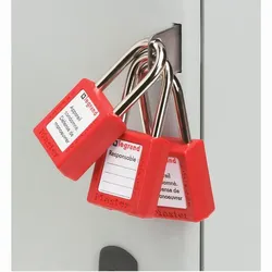 Legrand 036513 Lasche als Vorhängeschlosssperre, Edelstahl, für Schränke Höher als 400 mm