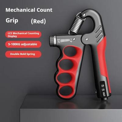 Uplift Picks Adjustable Grip Strengthener 5 To 100kg Hand Grip Trainer red