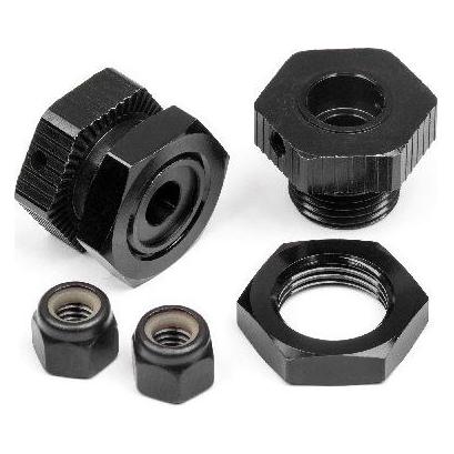 HPI Aluminium Radmitnehmer Set 17mm schwarz 4St Savage Octane (114341)