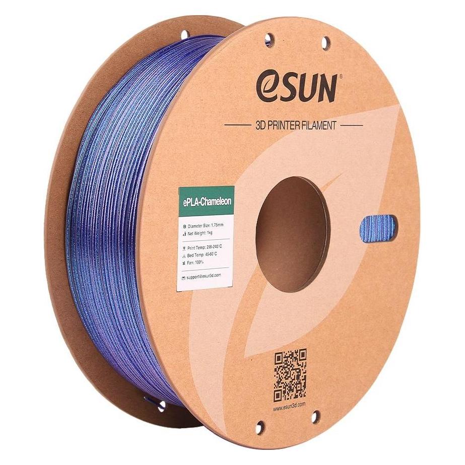 eSUN ePLA-Chameleon Galaxy Blau Filament 1.75mm 1Kg (PLA, 1000 g, 1.75 mm) (EPLA-CHAMELEON-P175GB1)