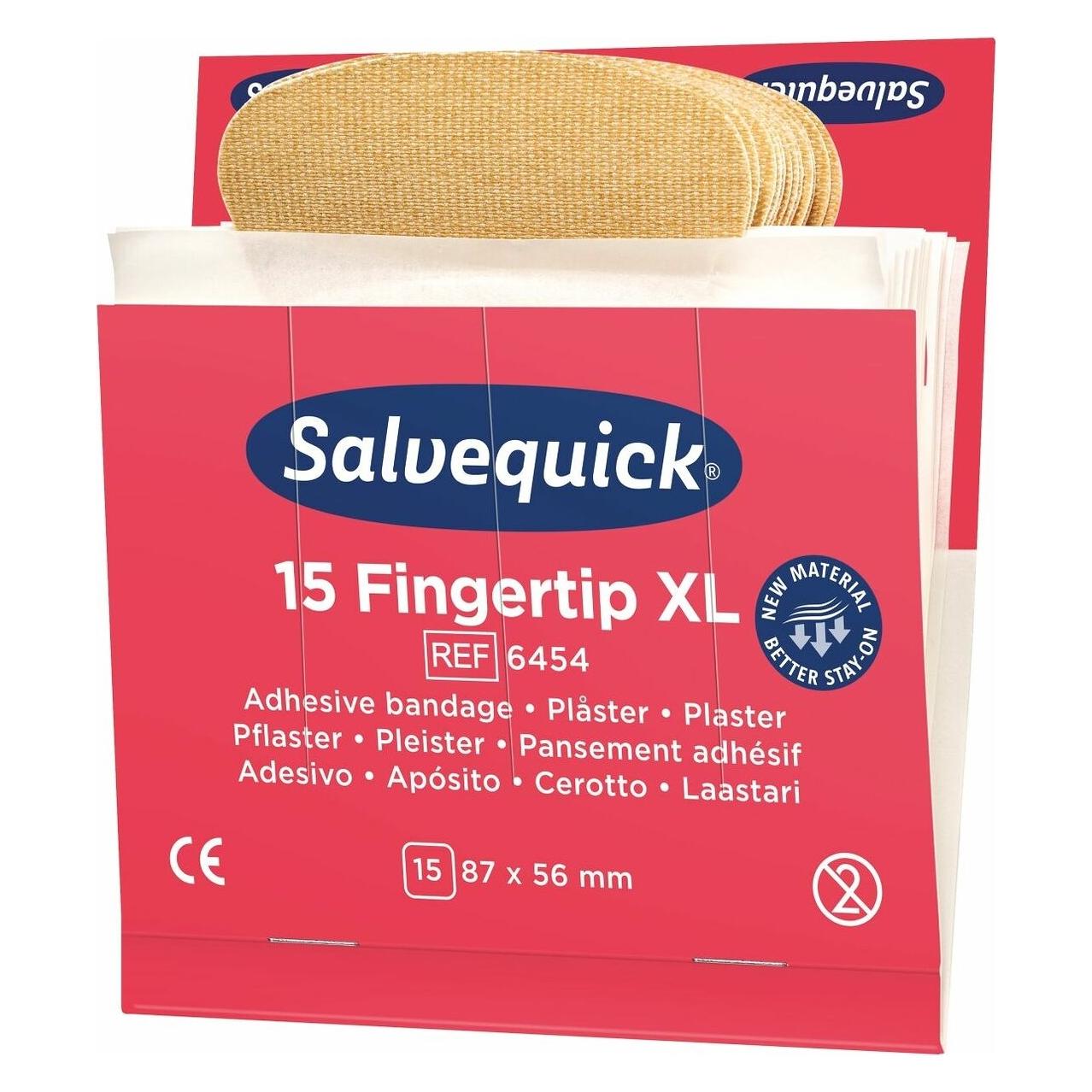 Söhngen Refill für SALVEQUICK, 6 VE Fingerspitzenpflaster, je 15 Stk, VE à 6 Stk (6x) (6454)