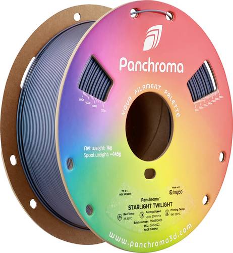 Polymaker CA02022 Panchroma Starlight Filament PLA Mehrfarbig, Farbwechsel 1.75mm 1000g Starlight Twilight, Blau 1St.