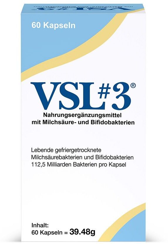 VSL#3 Vsl3 Kapseln hochdos.Milchsäure+Bifidobakterien 60 St