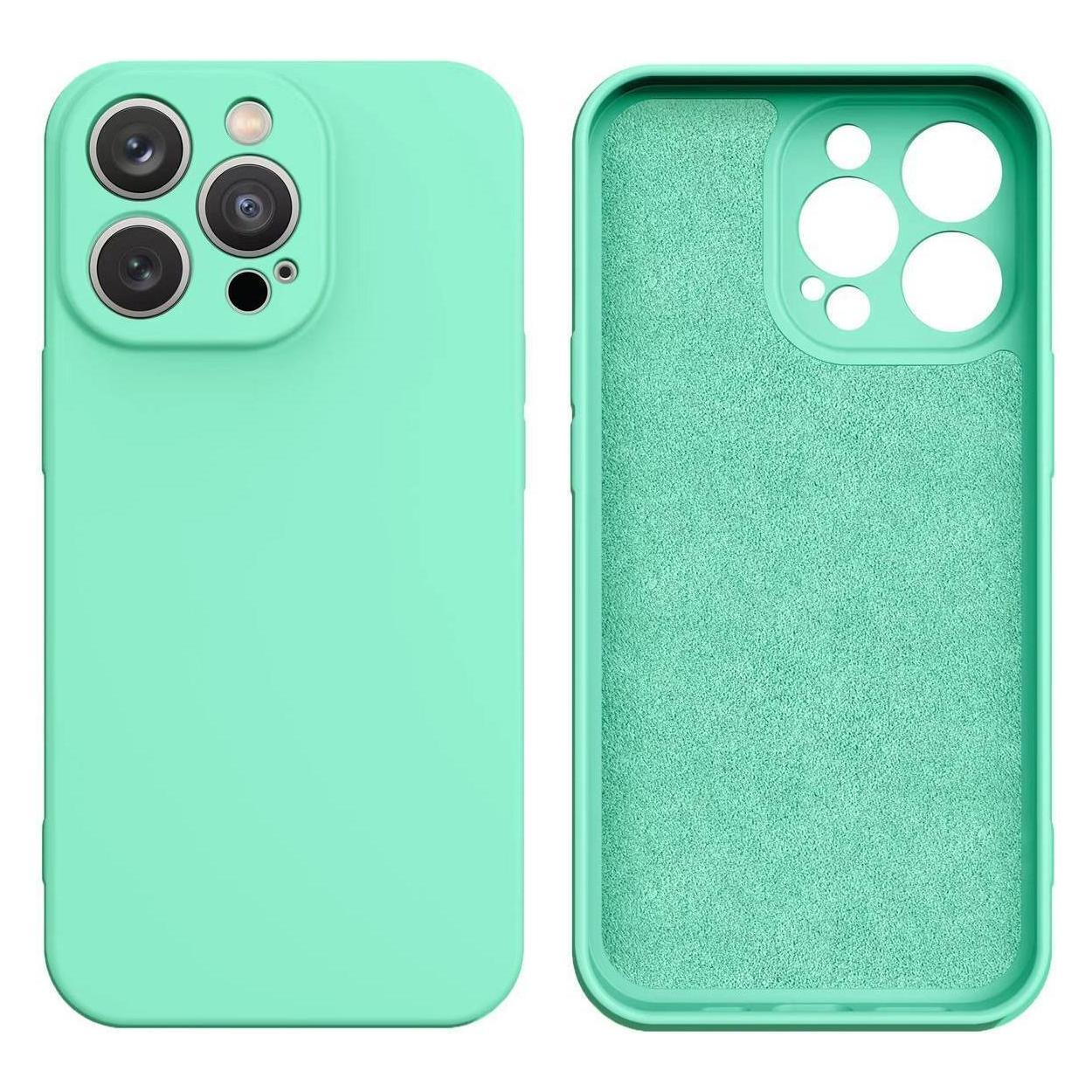 Hurtel Silikonhülle für Samsung Galaxy A14 5G / Galaxy A14 Silikonhülle Mintgrün (Samsung Galaxy A14, Samsung Galaxy A14 5G) (1404978613)