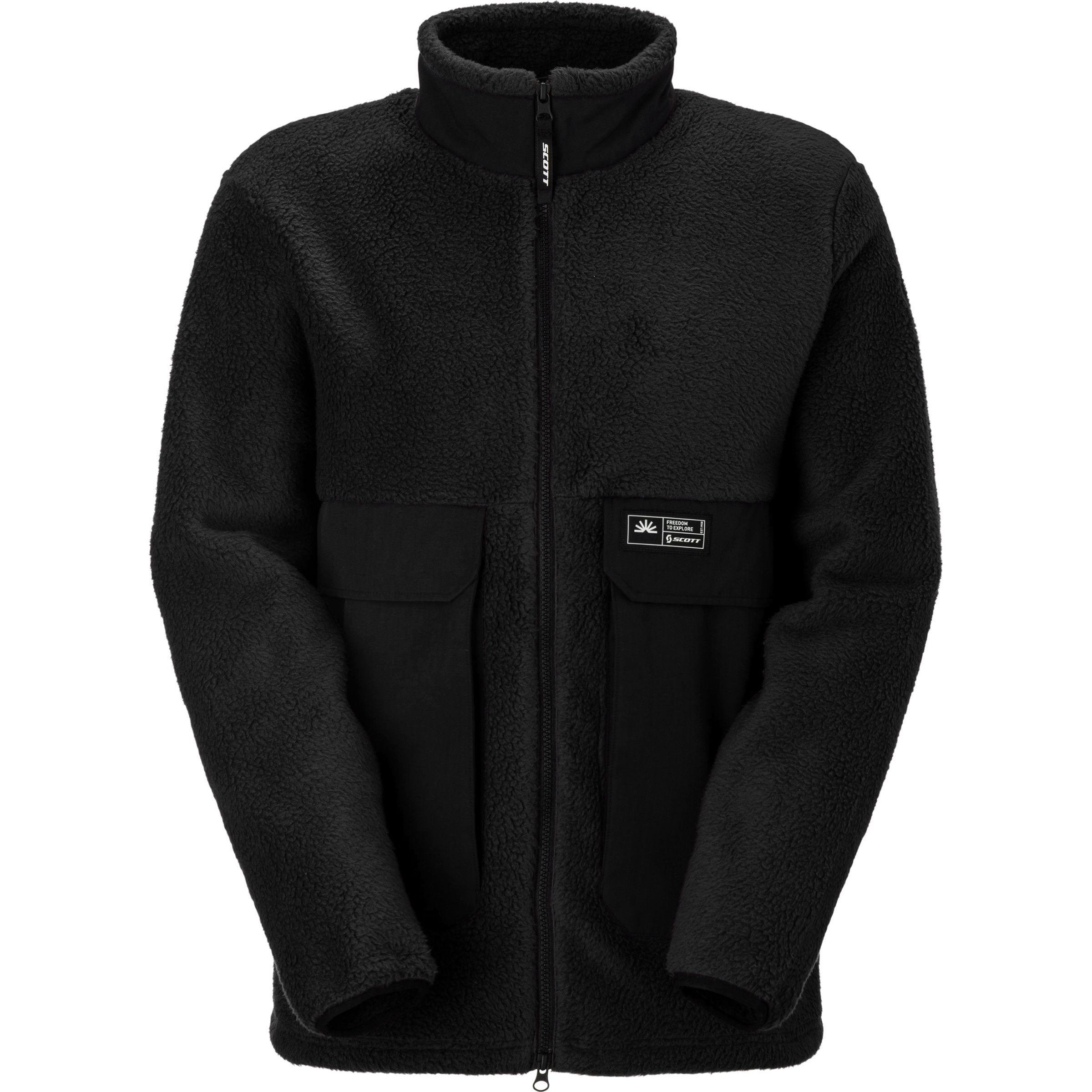 Scott Escape Heritage Pile Herren Fleecejacke schwarz Größe M Lifestyle Hautfreundlich