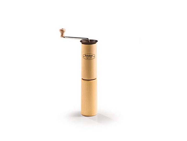 Schnitzer Getreidemühle Ligno: Buche massiv, Höhe x Ø 290 x 60 mm, Schroten von Getreide, Mahlen Gewürze, Schleifen