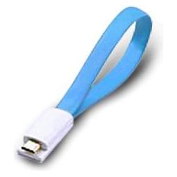 Atlantis Land 0.2m USB 2.0 A - Micro USB 2.0 B M/M USB-Kabel 0.2m USB A Micro-USB B Blau (0.20 m, USB 2.0) (P019-UMC-BL-0.2)