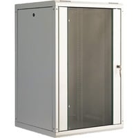 483-mm-Wandschrank, 20 HE, IT-Schrank grau, 20 Höheneinheiten