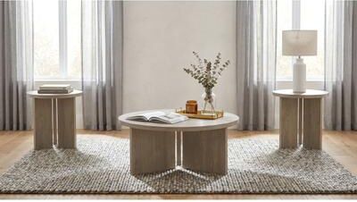 Coaster Aragon Round Coffee and End Table Set