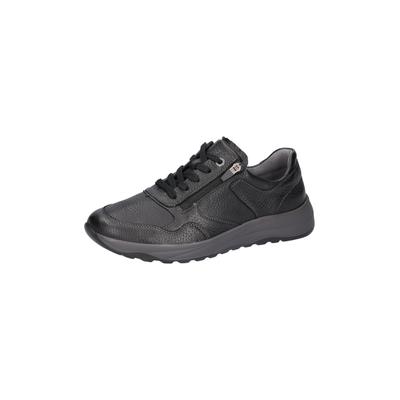 Schnürschuh WALDLÄUFER "K-John", Herren, Gr. 12 (47), Leder Textil, schwarz, Nappaleder, Schuhe Schnürschuh, Halbschuh, Schürschuh in Extraweite K für den kräftigen Fuß