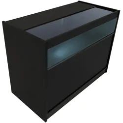 B1200 LED-Ladentheke – Schwarz
