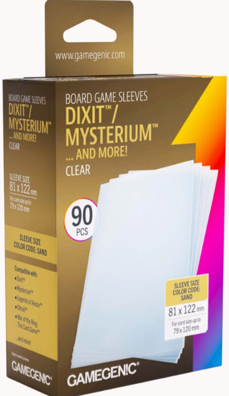 Gamegenic GG : Board Game Sleeves Dixit Clear 81x122mm