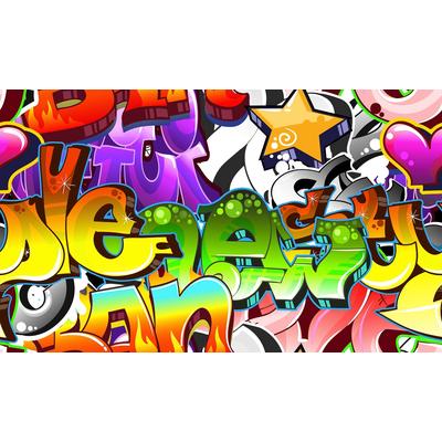 Fototapete PAPERMOON "Graffiti", bunt, B:3m L:2,23m, Vlies, Tapeten