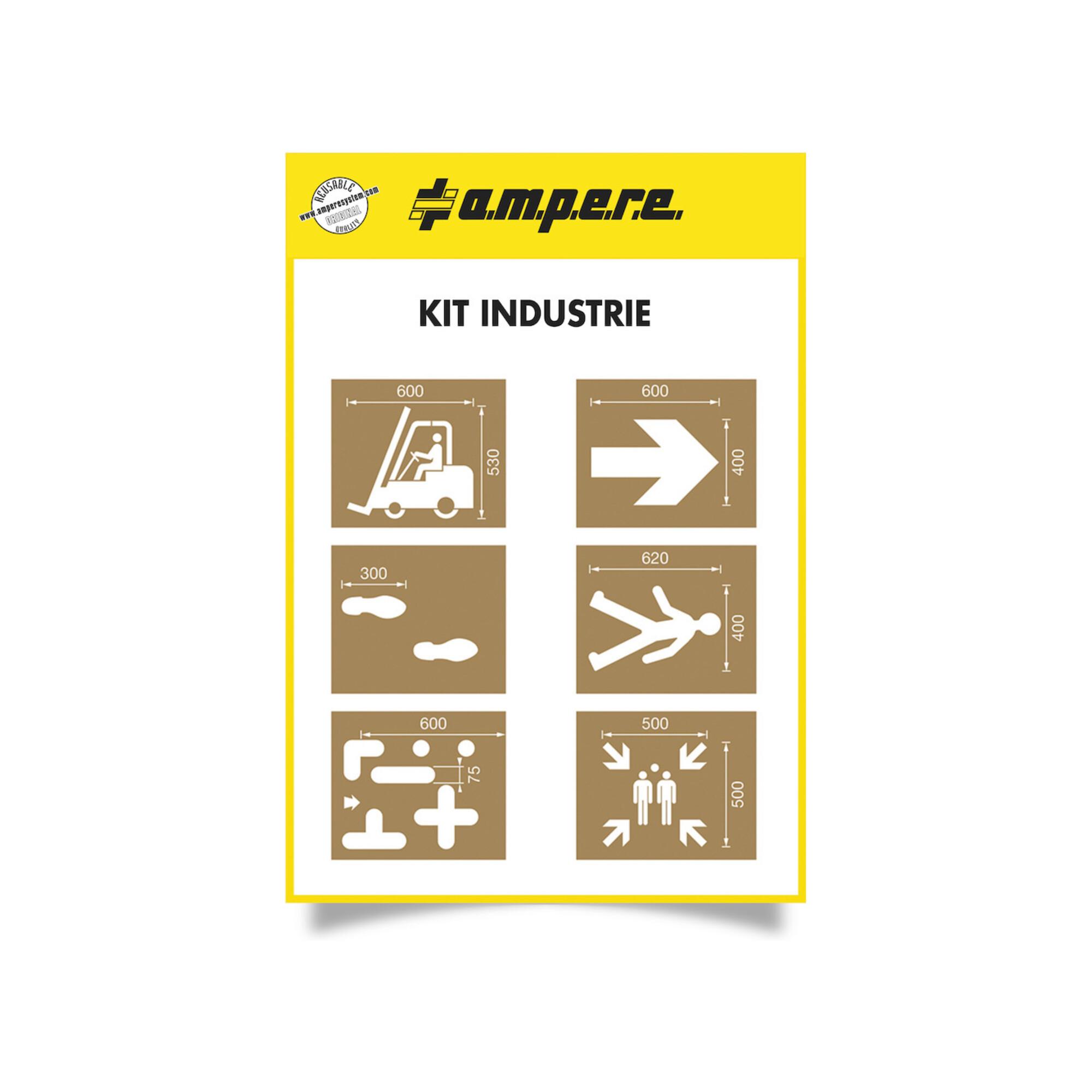 A.M.P.E.R.E. Schablonenset Schablonen KIT Industrie (10665)