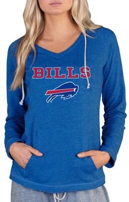 NFL Mainstream Women's Long-Sleeve Hooded Top (Size Small) Buffalo Bills, Cotton,Polyester,Rayon