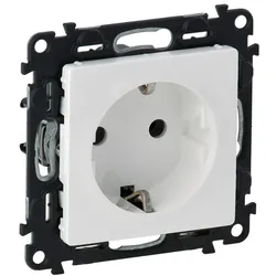 Legrand 753121 Valena Life Schutzkontaktsteckdose seitliche Klemmen Farbe: Ultraweiß