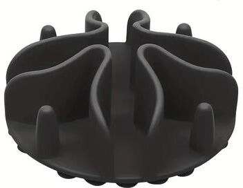 Inspired Living PawEase Slow Feeder Dog Bowl Insert Silicone Puzzle Feeder For Healthy Eating black l
