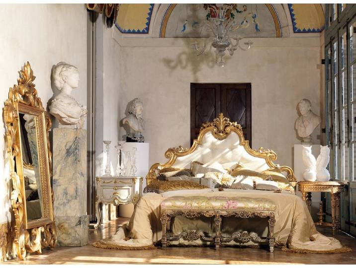 Xlmoebel Polsterbett Chesterfield Doppelbett aus hochwertigem Holz im italienischen Stil (Doppelbett, Bett), Hergestellt in Italien