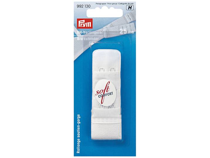 Prym BH-Verlängerer zum Einhaken weiss 25 mm 3 x 2 Haken