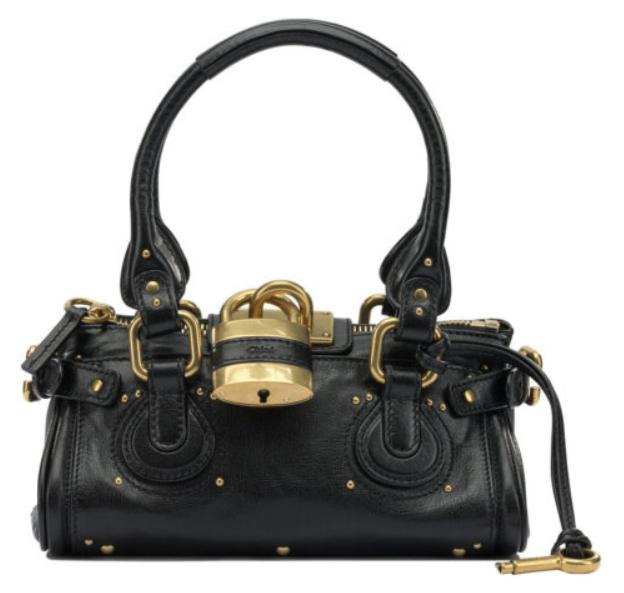 CHLOÉ Handtasche aus Leder, Damenmodell, schwarz - EINZELN