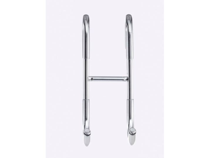 Doppelhaken HEINE HOME, grau (chromfarben), B:4,5cm H:12cm, Metall, Haken, Doppelhaken