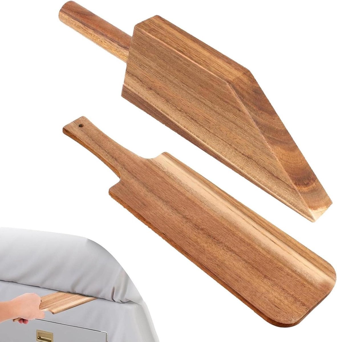 Ergonomische Matraslifter Bedhulp in Houtkleur - 35 cm