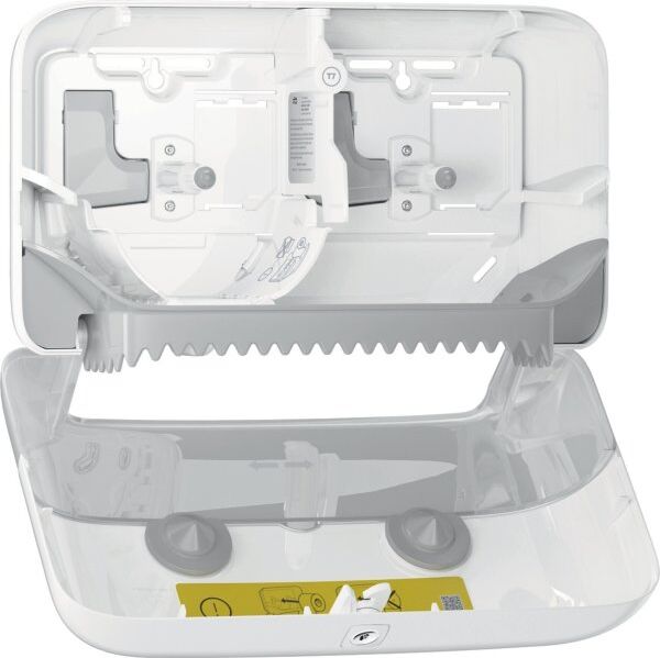 Tork T7 Dispenser Toiletpapir U/hylse, Dual, Hvid