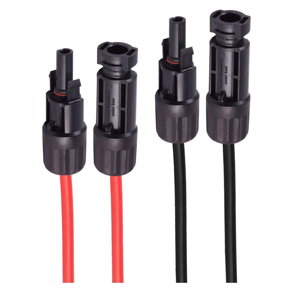 Shiverpeaks -PV4 Verlängerung, 4mm², 2er Set rot/schwarz, 15m (Solarkabel) (BS02-320816)