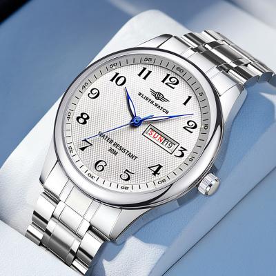 Uplifted Trends Vintage Ultra Thin Mens Waterproof Quartz Watch With Night Light A Perfect Gift For Any Occasion silver