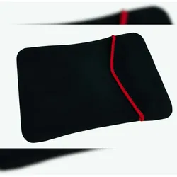 Gravidus Neopren Laptop Notebook Tasche Hülle Wendetasche 15,4 Schwarz Rot