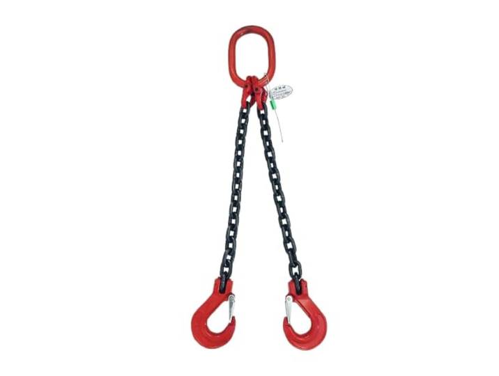 G80-Hebekettenschlinge, mit Haken, 2 Beine for Fabriken, Baustellen, Minen(4Ton)