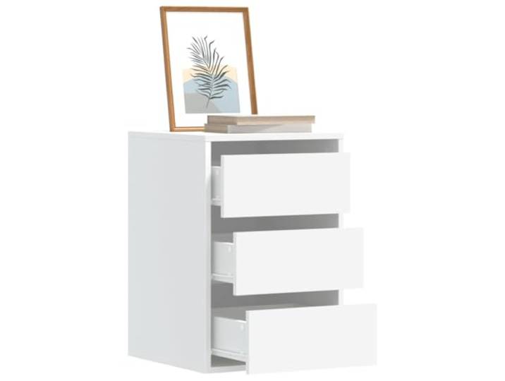 smnyxs Eckkommode, Weiß, 40 x 41 x 58 cm, Holz, 3 Schubladen Klassisches Aufbewahrungsmöbel, glatte Oberfläche, Wandbefestigung im Lieferumfang enthalten, einfache Wartung