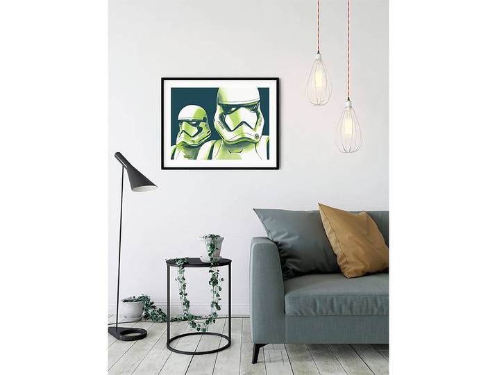 Wandbild Faces Stormtrooper Fotopapier mit seidenmatter Oberfläche und hoher Lichtbeständigkeit Multicolor 70 x 50cm