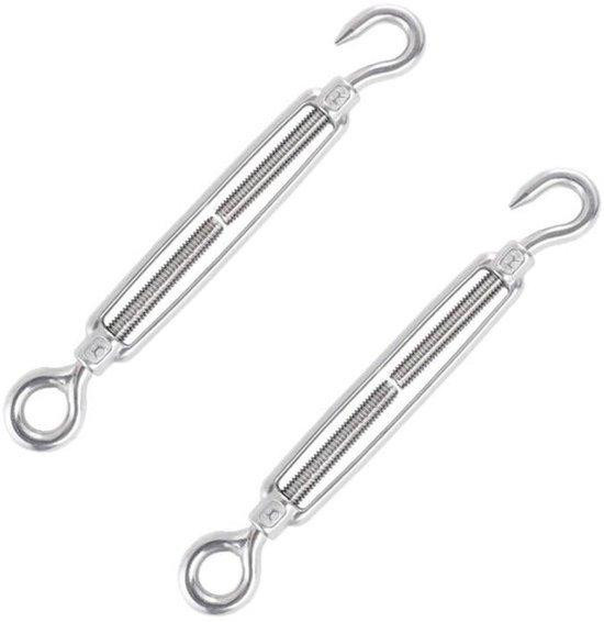 Draadspanner Rvs M8 - 2 Stuks Spansloten voor Kabels