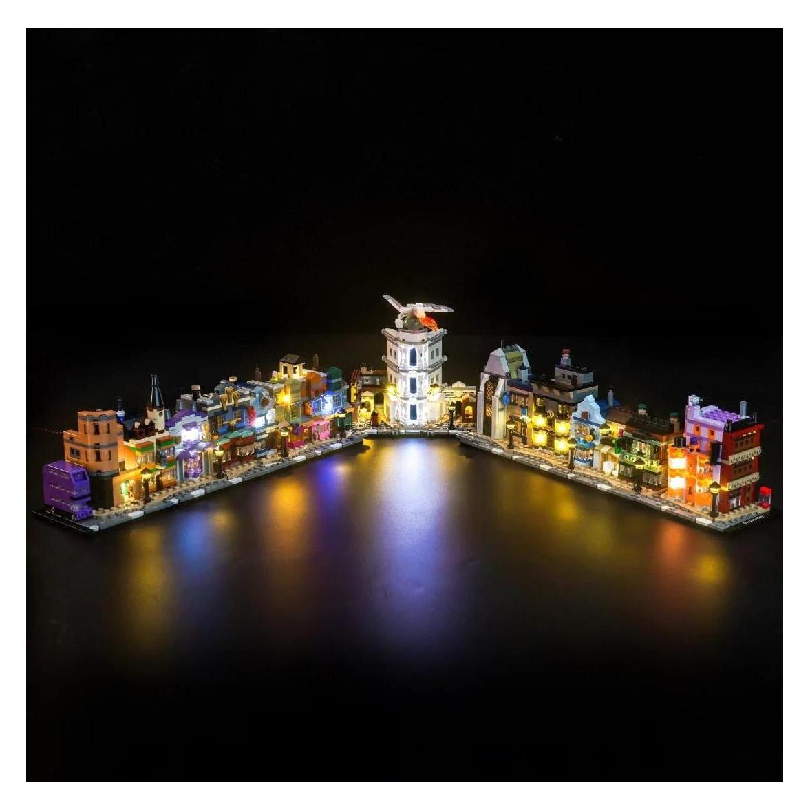 BrickBling LED Licht Set für LEGO Harry Potter: Die Zauberläden der Winkelgasse (76444) inkl. Fernbedienung (P78902)