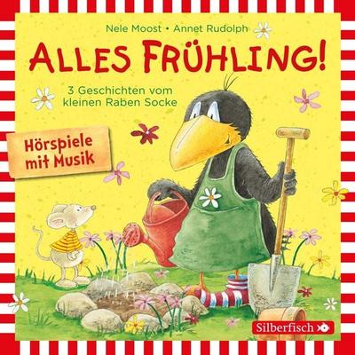 Alles Frühling!: Alles Freunde!, Alles wächst!, Alles gefärbt! (Der kleine Rabe Socke) (Hörspiel) - Nele Moost, Audio, 9783844919462