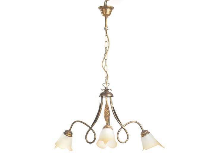 Kronleuchter, Metall, Glas, 82 cm, Lampen & Leuchten, Innenbeleuchtung, Hängeleuchten, Kronleuchter