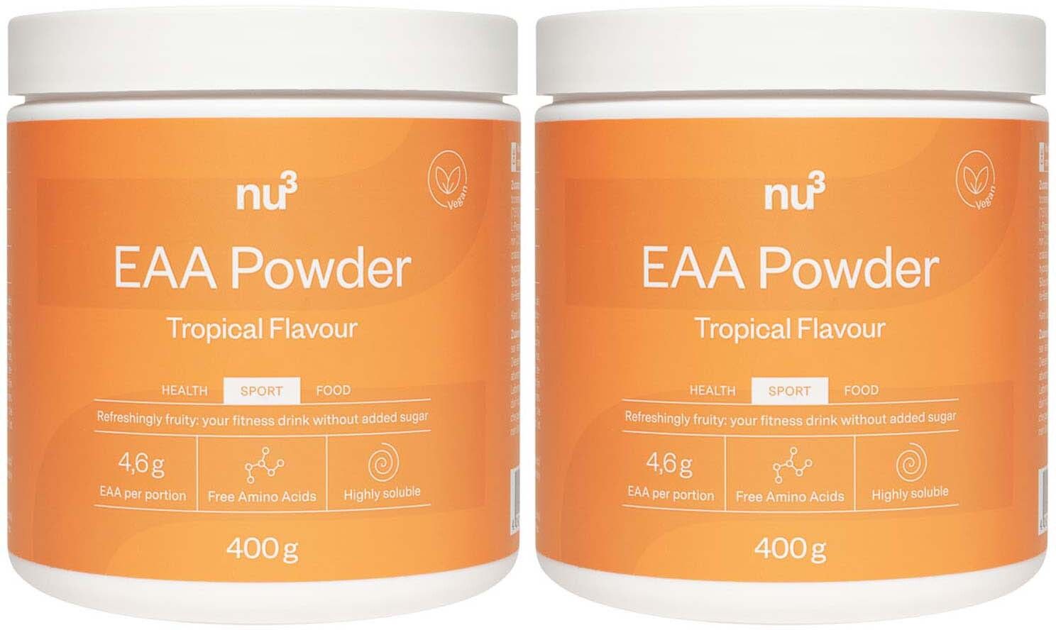 nu3 EAA Pulver, Tropical x2 2x400 g Pulver