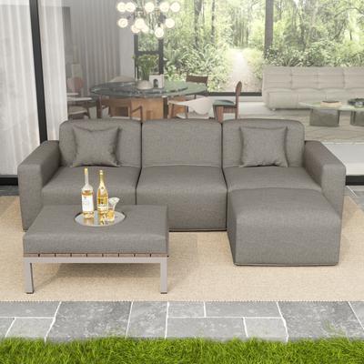 DREAMSIDEA 5-Piece Modular Sets Sectional Sofa Set Patio Conversation Sets
