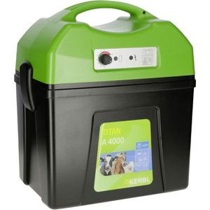 Kerbl Weidezaungerät 392524, Titan A 4000, 12 V Akkubetrieb, Zaunlänge bis 70 km