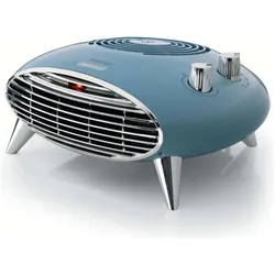 Ariete 8211 Vintage Tischventilator Heizung Strom, Heizlüfter, Blau