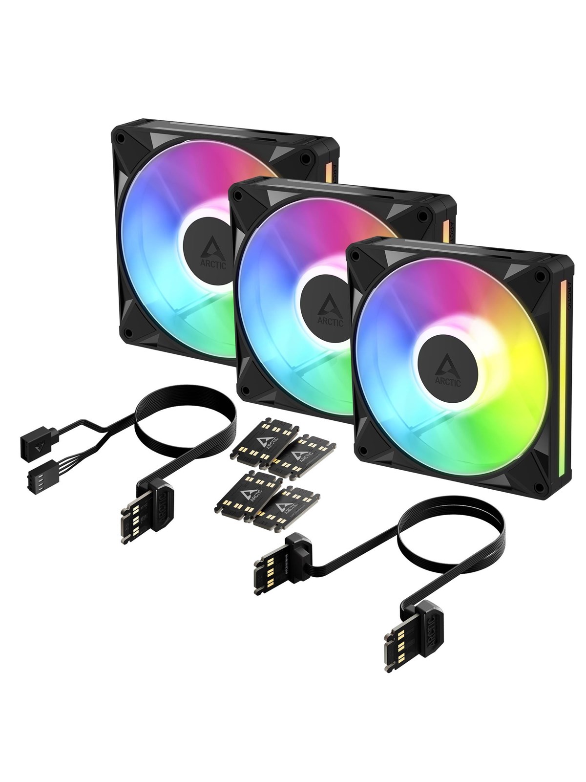 Arctic BioniX P14 A-RGB - 3pack - Gehäuselüfter - 140mm - Schwarz mit RGB LED