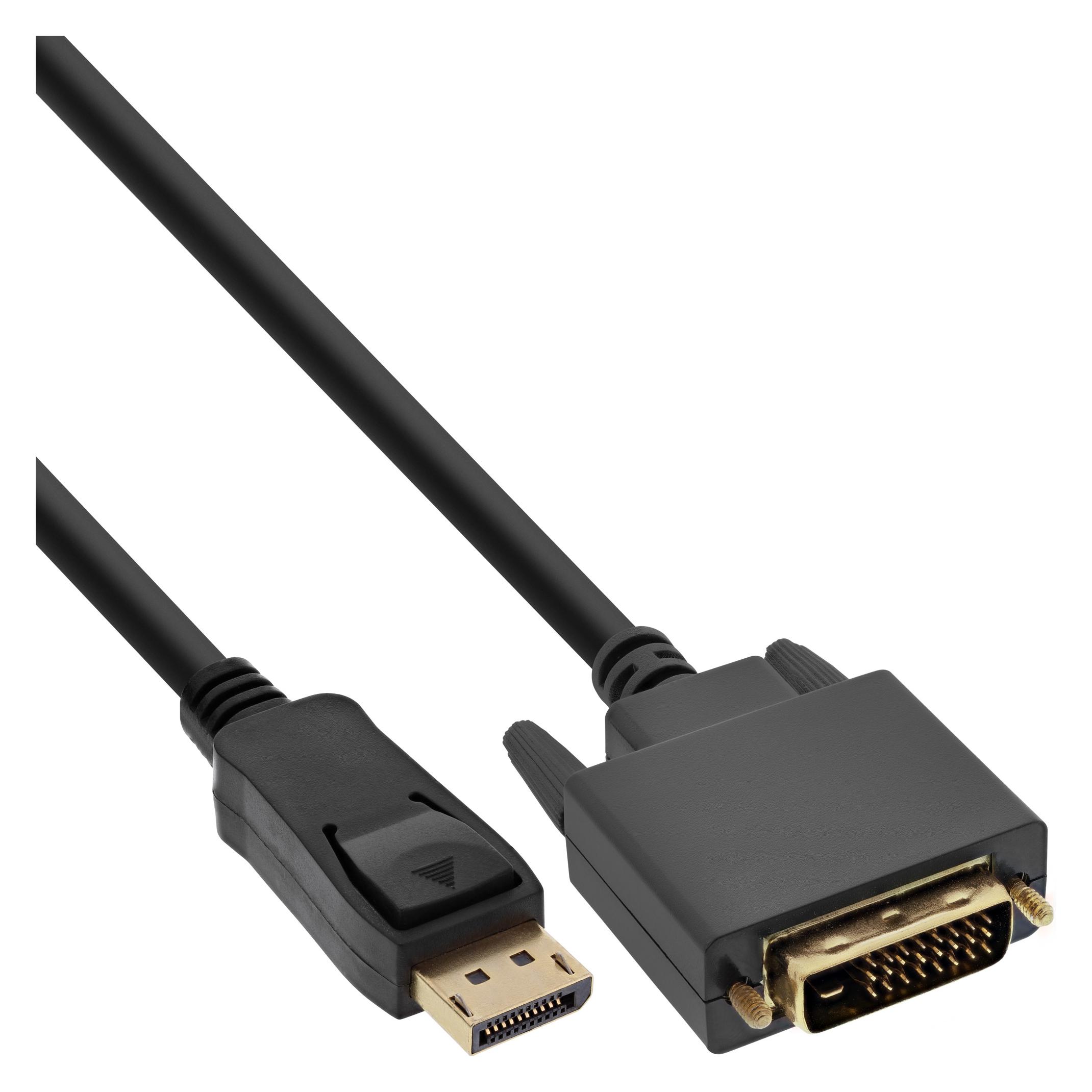InLine 25er Bulk-Pack DisplayPort zu DVI Konverter Kabel (2 m) (B-17112)