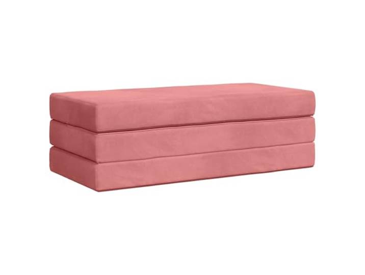 KTHLBRH Klappsofa rosa 140 x 67 x 45 cm Weicher Polyesterstoff, schnell verarbeitet, für Wohnzimmer und Schlafzimmer