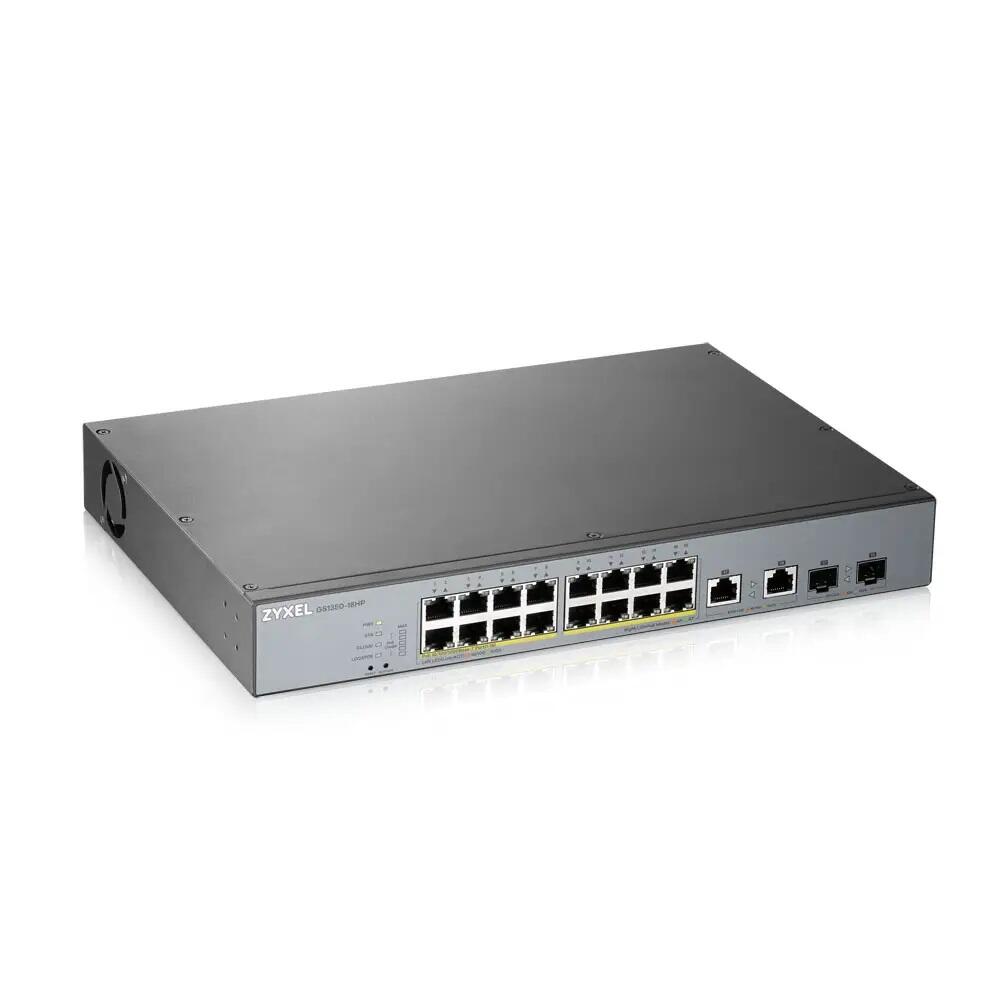 Zyxel Switch 18-Port Gigabit 16xRJ45 + 2xSFP-Combo L2 GS1350-18HP-EU0101F