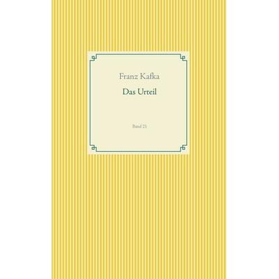 Das Urteil, Taschenbuch von Franz Kafka, BoD – Books on Demand, 978-3-7494-9583-2