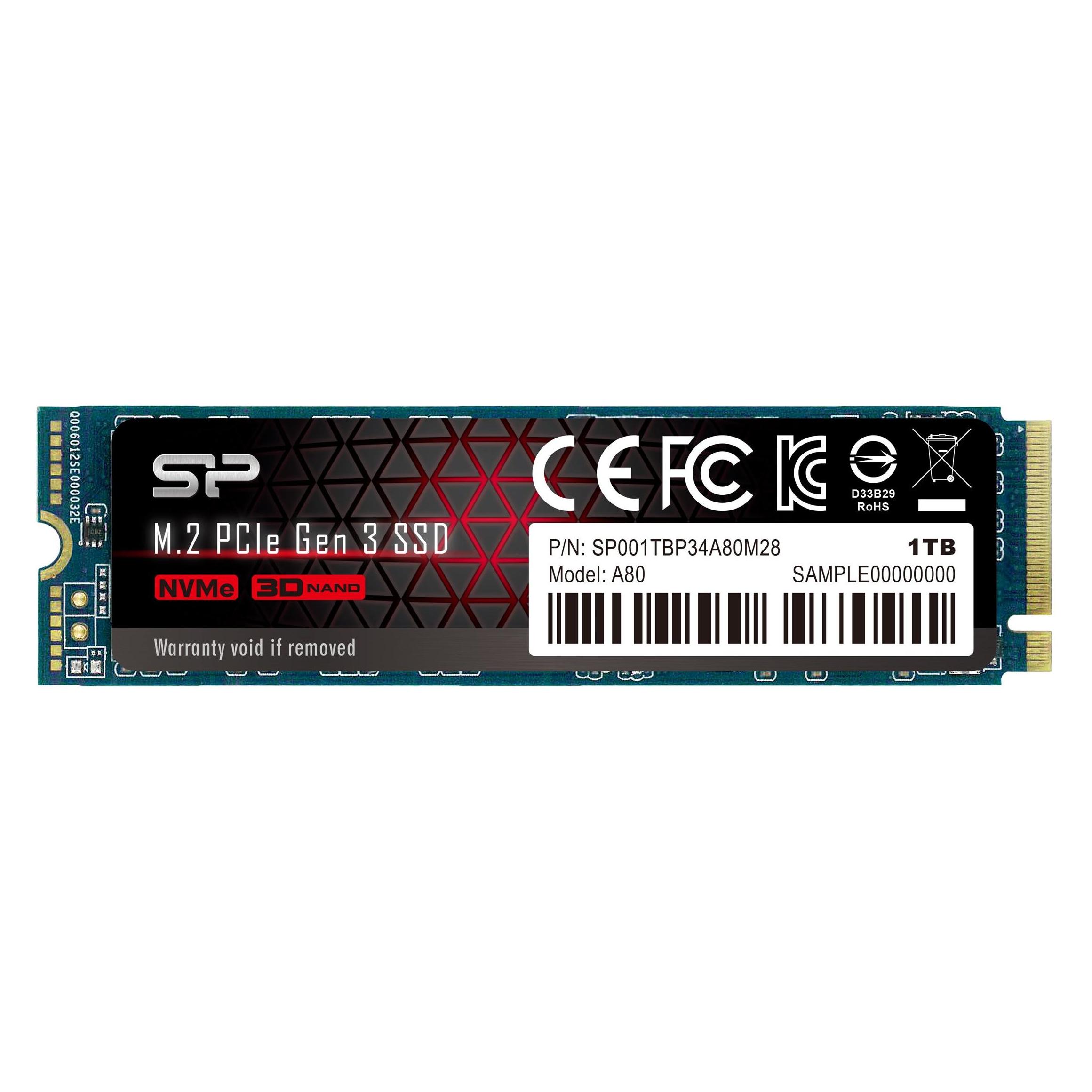 Silicon Power P34A80 (1000 GB, M.2 2280) (SP001TBP34A80M28)