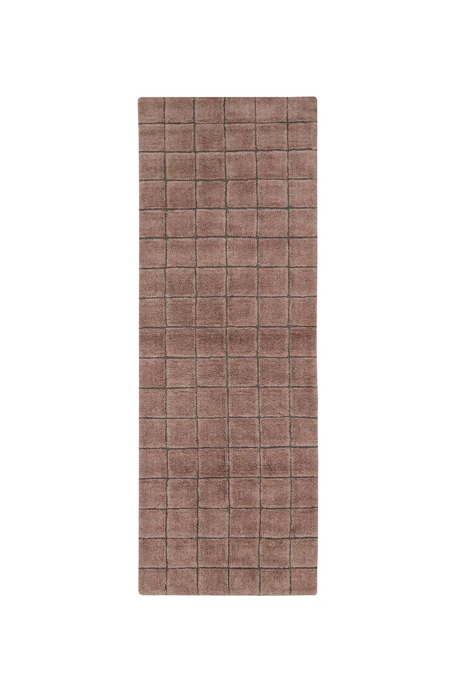 Lorena Canals Mosaic vloerkleed wol quartz 80 x 230 cm
